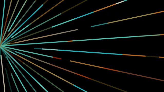 Abstract Radiating Light Beam Lines Vertical Background Loop
