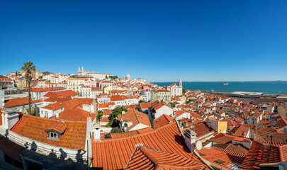 Fototapeta na wymiar Alfama old town district of Lisbon, Portugal