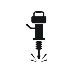 Jackhammer icon design. vector illustration