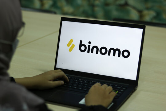 March 31, 2022, Yogyakarta, Indonesia: Binomo is an online trading platform that provides assets in the form of foreign currency (forex), stocks, gold and silver.