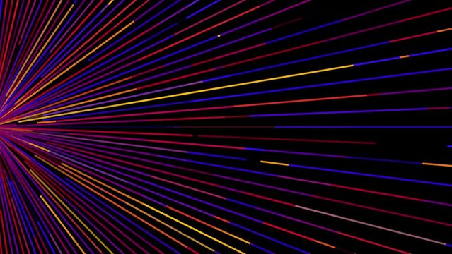Abstract Light Burst Lines Vertical Background Loop