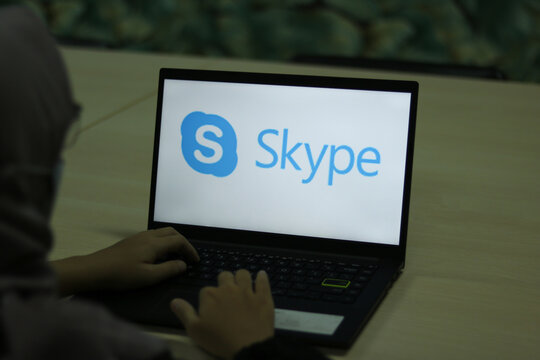 March 31, 2022, Yogyakarta, Indonesia: Skype is a proprietary telecommunications application operated by Skype Technologies, a division of Microsoft.