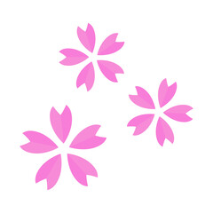 Illustration of cherry blossoms. Vector.