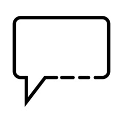 Fashionable speech bubble. Blank speech bubble. Vector.