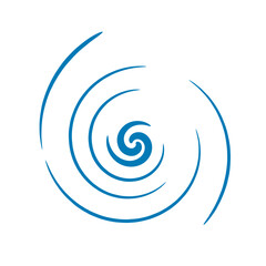 water ripple minimal Logo Icon ripples top view vector illustration 