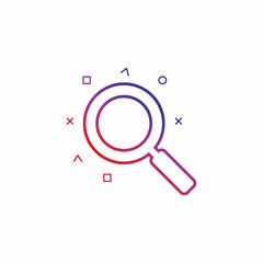 Search vector logo icon design background