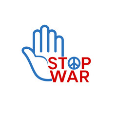 Obraz premium illustration for stop war campaign, vector art.