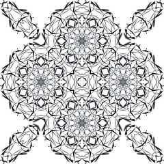 Creative geometric pattern, ornament, vector decoration.