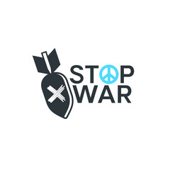 illustration for stop war campaign, vector art.