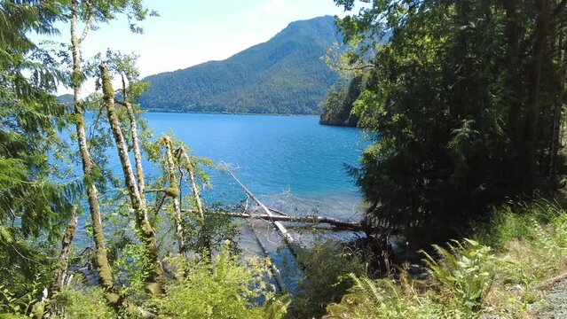 Lake Crescent in the mountains