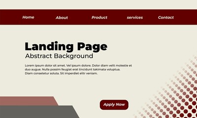 Landing Page Website Background, Elegant Color