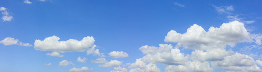 Naklejka na ściany i meble Blue sky and white clouds.