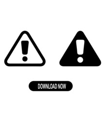warning triangle sign. Careful icon vector design template isolated on a white background. Attention. Danger zone