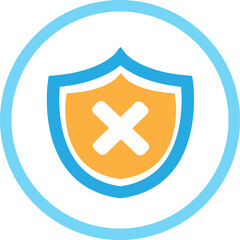 Security icon anti virus sign design