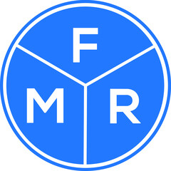 FMR letter logo design on black background. FMR  creative initials letter logo concept. FMR letter design.