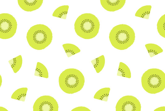 seamless pattern with kiwi fruit for banners, cards, flyers, social media wallpapers, etc.