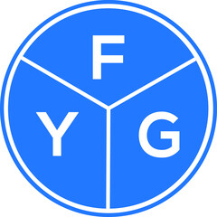 FYG letter logo design on black background. FYG  creative initials letter logo concept. FYG letter design.
