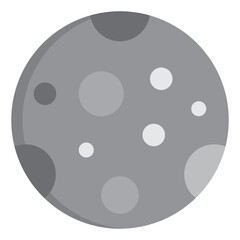 moon flat style icon