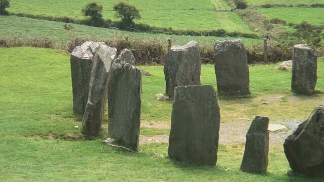 The Drombeg Stone Circle in County Cork, in Ireland.