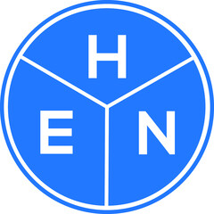 HEN letter logo design on black background. HEN  creative initials letter logo concept. HEN letter design.