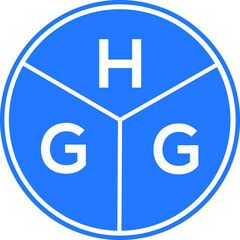 Obraz premium HGG letter logo design on White background. HGG creative Circle letter logo concept. HGG letter design. 