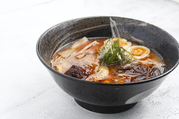 Freshly made bowl of Japanese Ramen