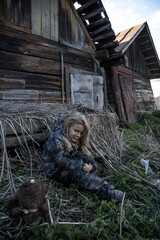 Children without a home, apocalypse, war