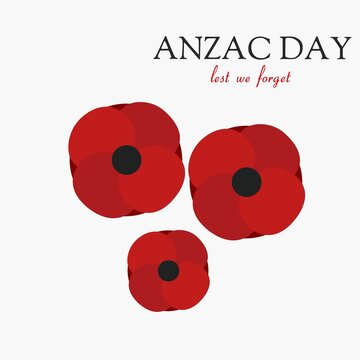 Vector Anzac Day Lest We Forget 