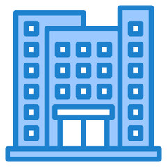 building blue style icon