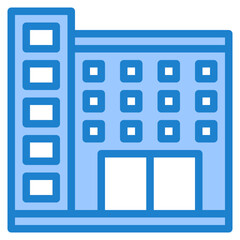 building blue style icon
