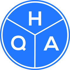 HQA letter logo design on black background. HQA  creative initials letter logo concept. HQA letter design.