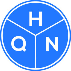 HQN letter logo design on black background. HQN  creative initials letter logo concept. HQN letter design.