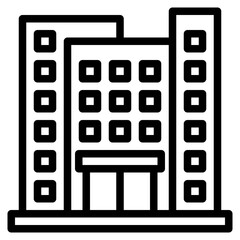building outline style icon
