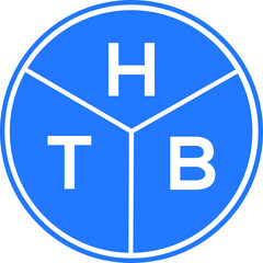 HTB letter logo design on black background. HTB  creative initials letter logo concept. HTB letter design.