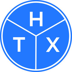 HTX letter logo design on black background. HTX  creative initials letter logo concept. HTX letter design.