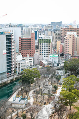 17 jan 2020 - Fukuoka, Kyushu, Japan: daytime the commercial and shopping area in Tenjin area, Fukuoka, Kyushu, Japan