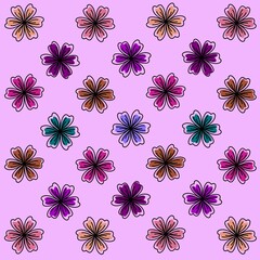 Background with floral vector design pattern