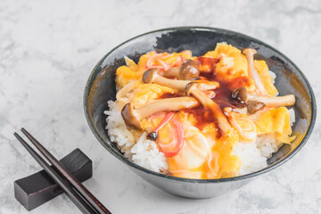 かに玉どんぶり