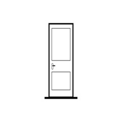 door icon illustration design element