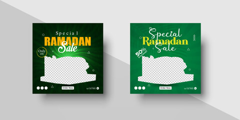 Ramadan Kareem special sale or promotional social media post template