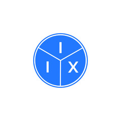 IIX letter logo design on black background. IIX creative  initials letter logo concept. IIX letter design.