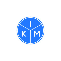 IKM letter logo design on black background. IKM  creative initials letter logo concept. IKM letter design.