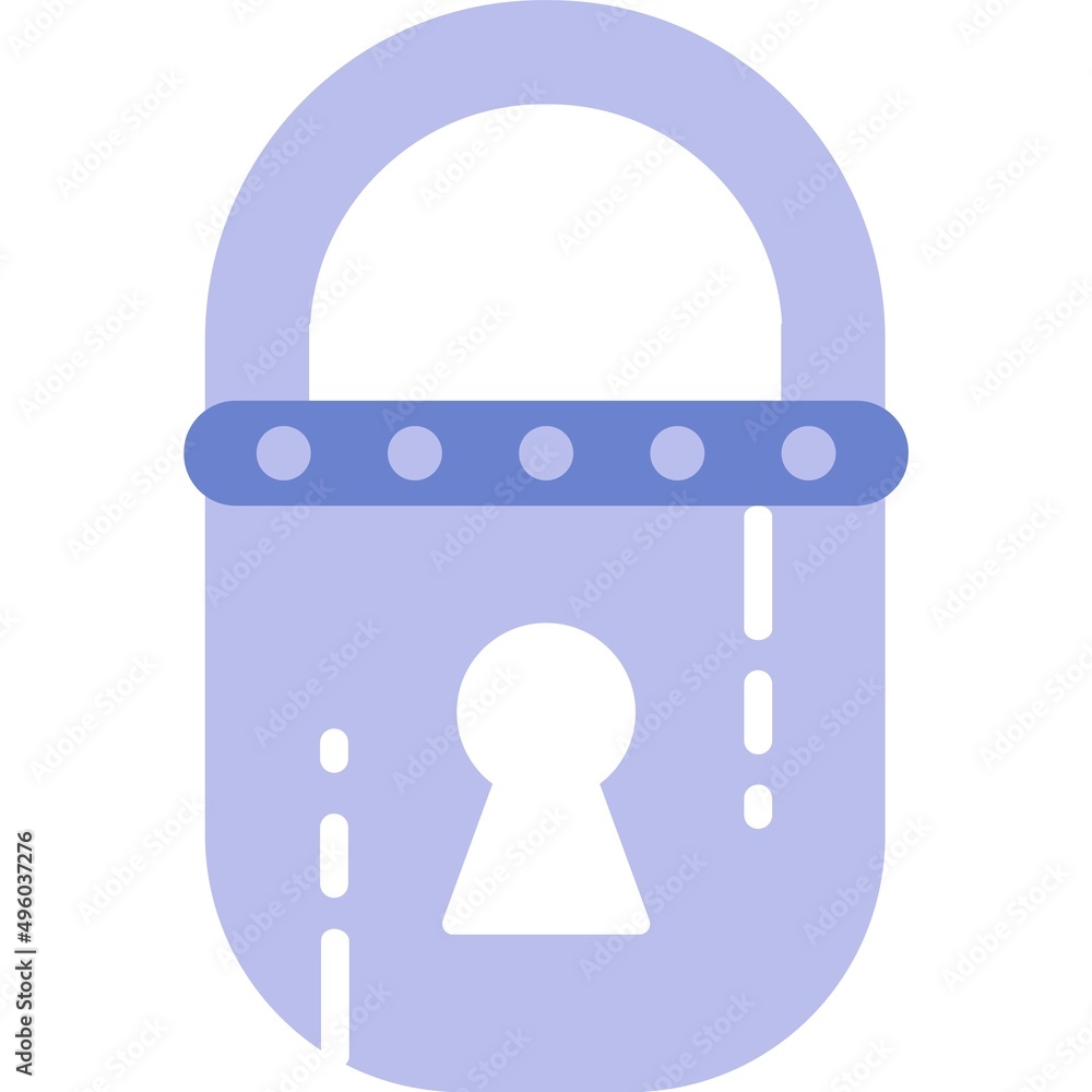 Poster lock icon vector secure private closed padlock