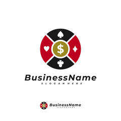 Poker Money logo vector template, Creative Money logo design concepts