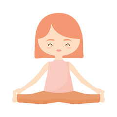 yoga girl icon