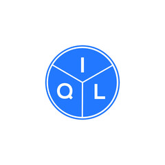 IQL letter logo design on White background. IQL creative Circle letter logo concept. IQL letter design. 
