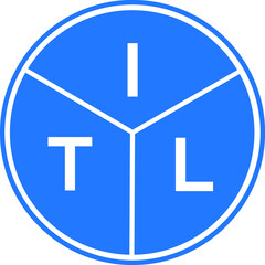 ITL letter logo design on White background. ITL creative Circle letter logo concept. ITL letter design. 
