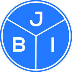 JBI letter logo design on black background. JBI creative  initials letter logo concept. JBI letter design.