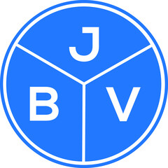 JBV letter logo design on black background. JBV creativeV initials letter logo concept. JBV letter design.