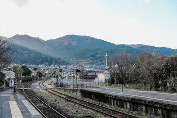 Yufuin JR Train Station, Located in Oita, Kyushu, Japan